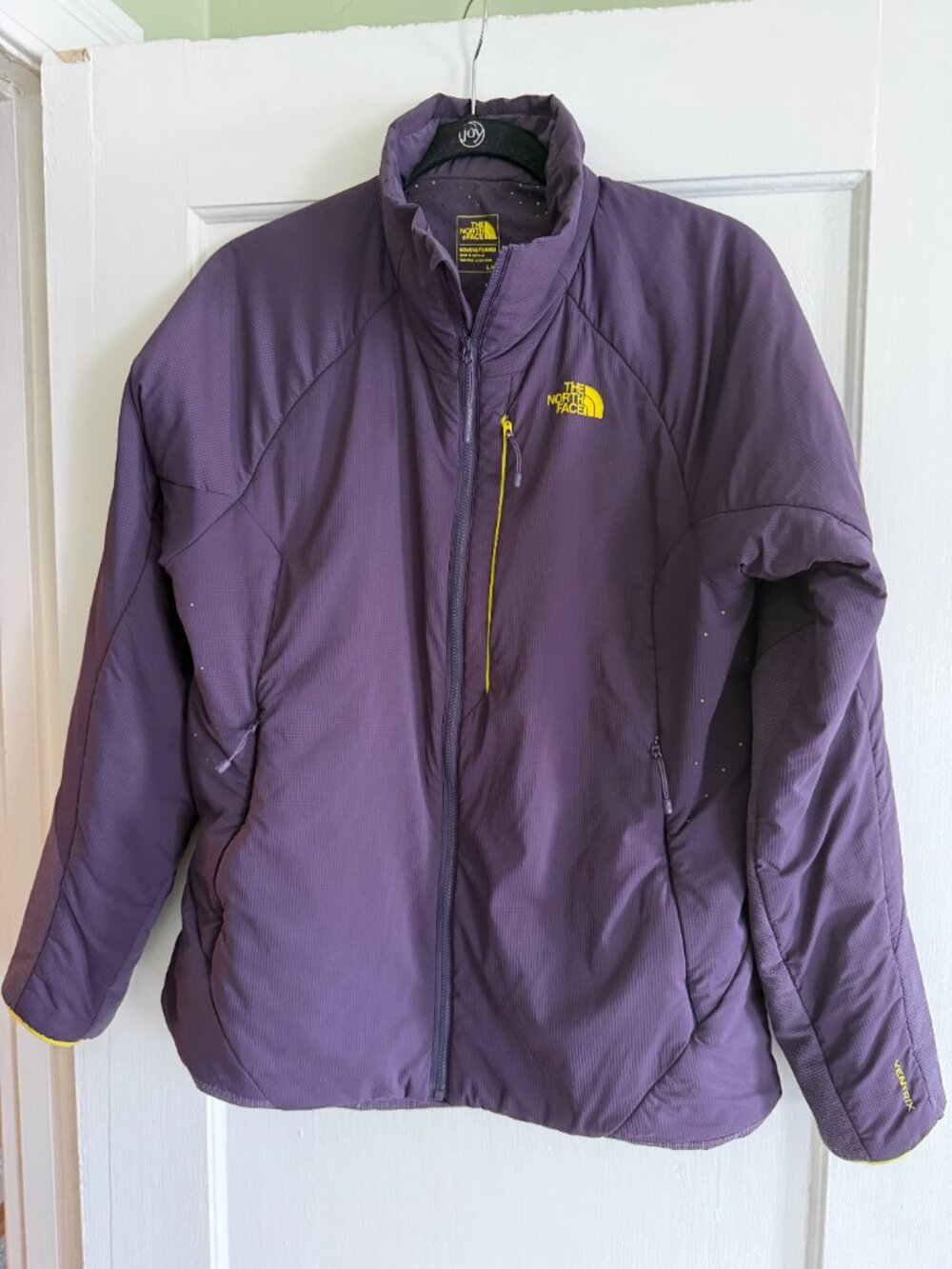 The North Face Ventrix Jacket Womens Large Purple Insulated Full Zip Pockets